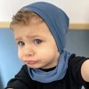 Czapka i komin dla chłopca jesienny, wiosenny komplet, zielony, bawełniany Hazel