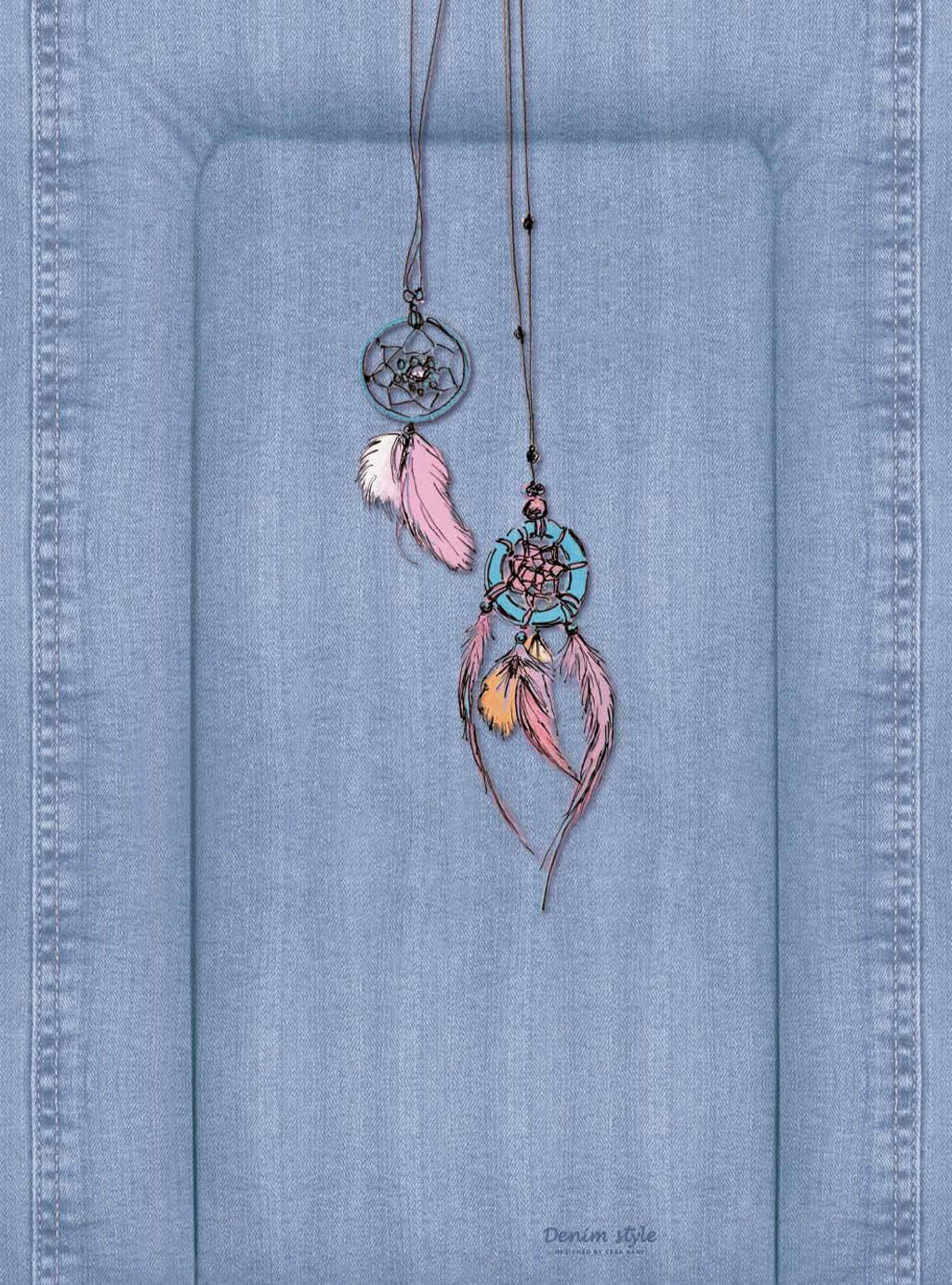 Ceba Baby Miękki przewijak - Denim Style Dream Catcher blue