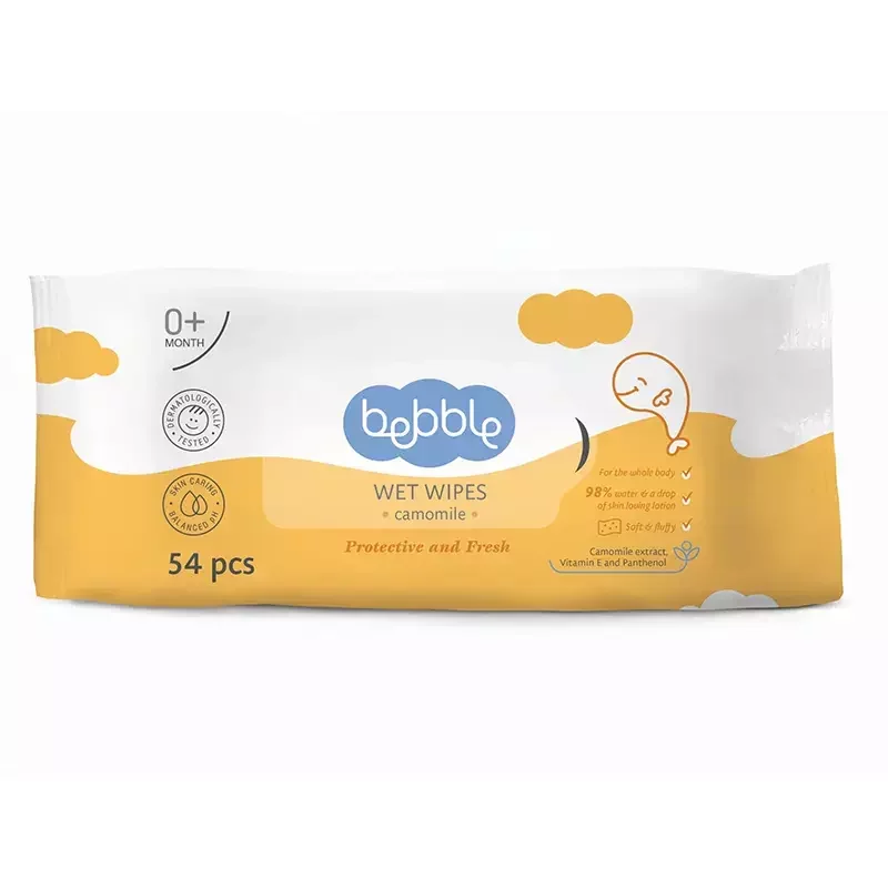 Bebble Chusteczki Nawilżane Rumiankowe 54szt