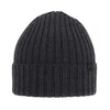 Czapka zimowa męska, szara, 100% wełniana merino Nathan