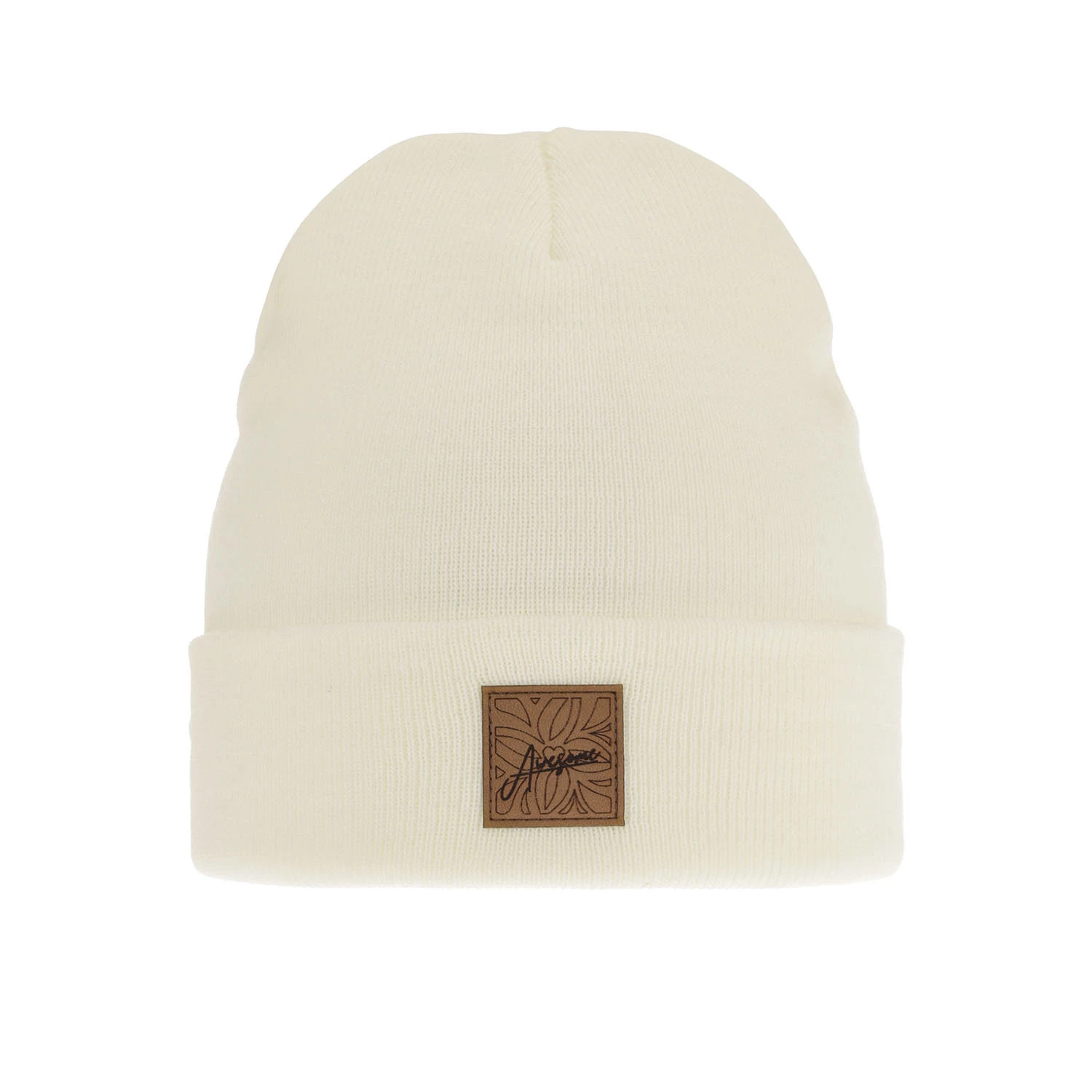 Czapka zimowa dla dziewczynki, kremowa Bellona