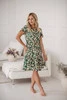 Sukienka ciążowa i do karmienia Lovely Dress zielona krótki rękaw