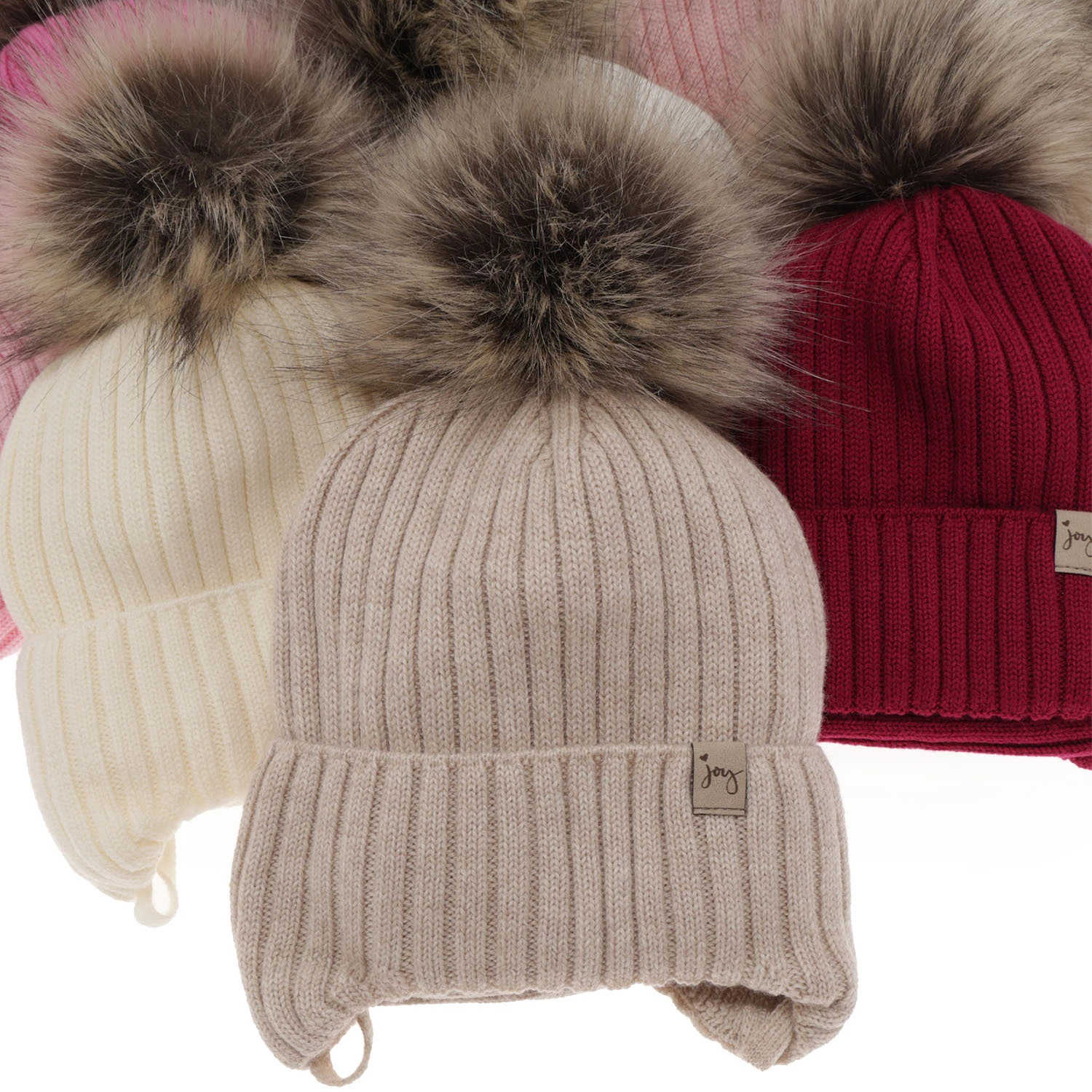 Czapka i komin dla dziewczynki zimowy komplet, czarny, wiązany, 100% wełniany merino Junika