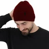 Czapka zimowa męska, czerwona, 100% wełniana merino Thorin