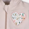 Bluza dresowa Pink flowers z bawełny organicznej dla dziewczynki