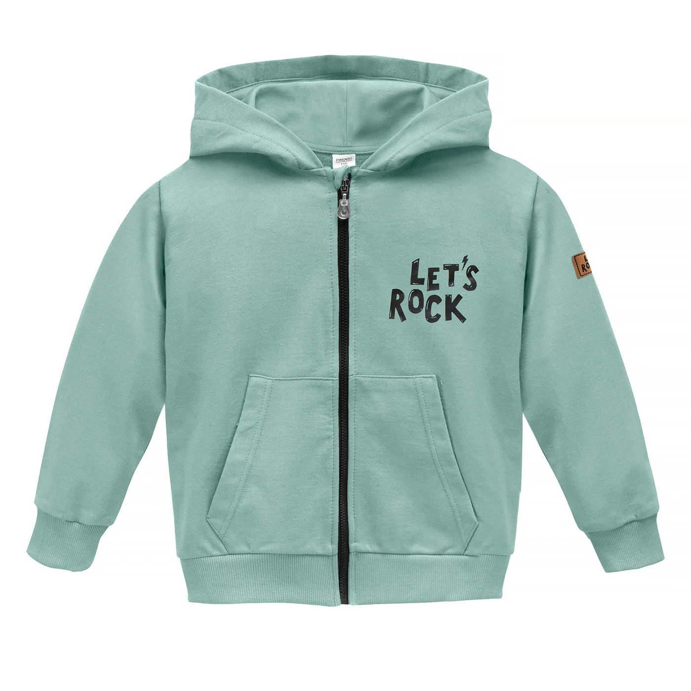 Bluza rozpinana z kapturem LETS ROCK zielony
