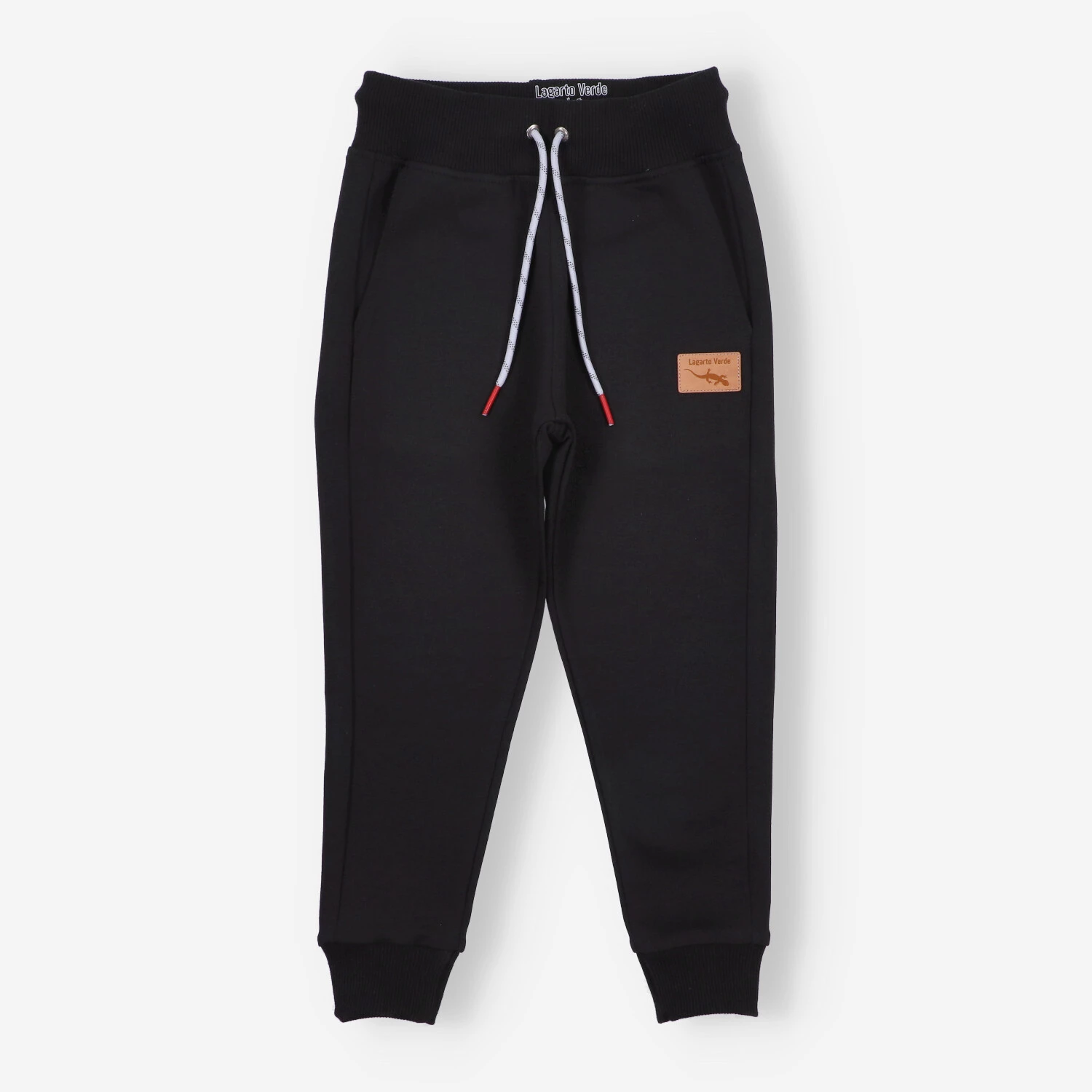 Spodnie Dresowe Dla Chłopca Active+ Lagarto Verde - Czarne