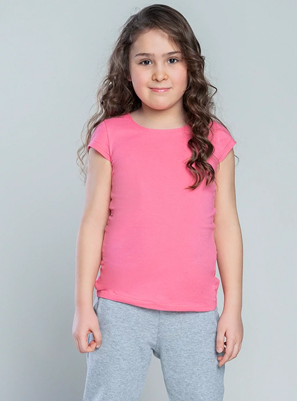 Tola koszulka dziewczęca krótki rękaw różowy