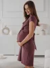 Sukienka ciążowa i do karmienia Loop krótki rękaw rose brown