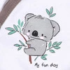 Białe body kopertowe my fun day z bawełny organicznej