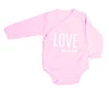 Body niemowlęce kopertowe LOVE MY DADDY - różowe