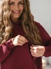 Bluza ciążowa i do karmienia Motherhood oversize burgundowa