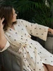 Szlafrok kimono ciążowe z muślinu PALMERA LATTE