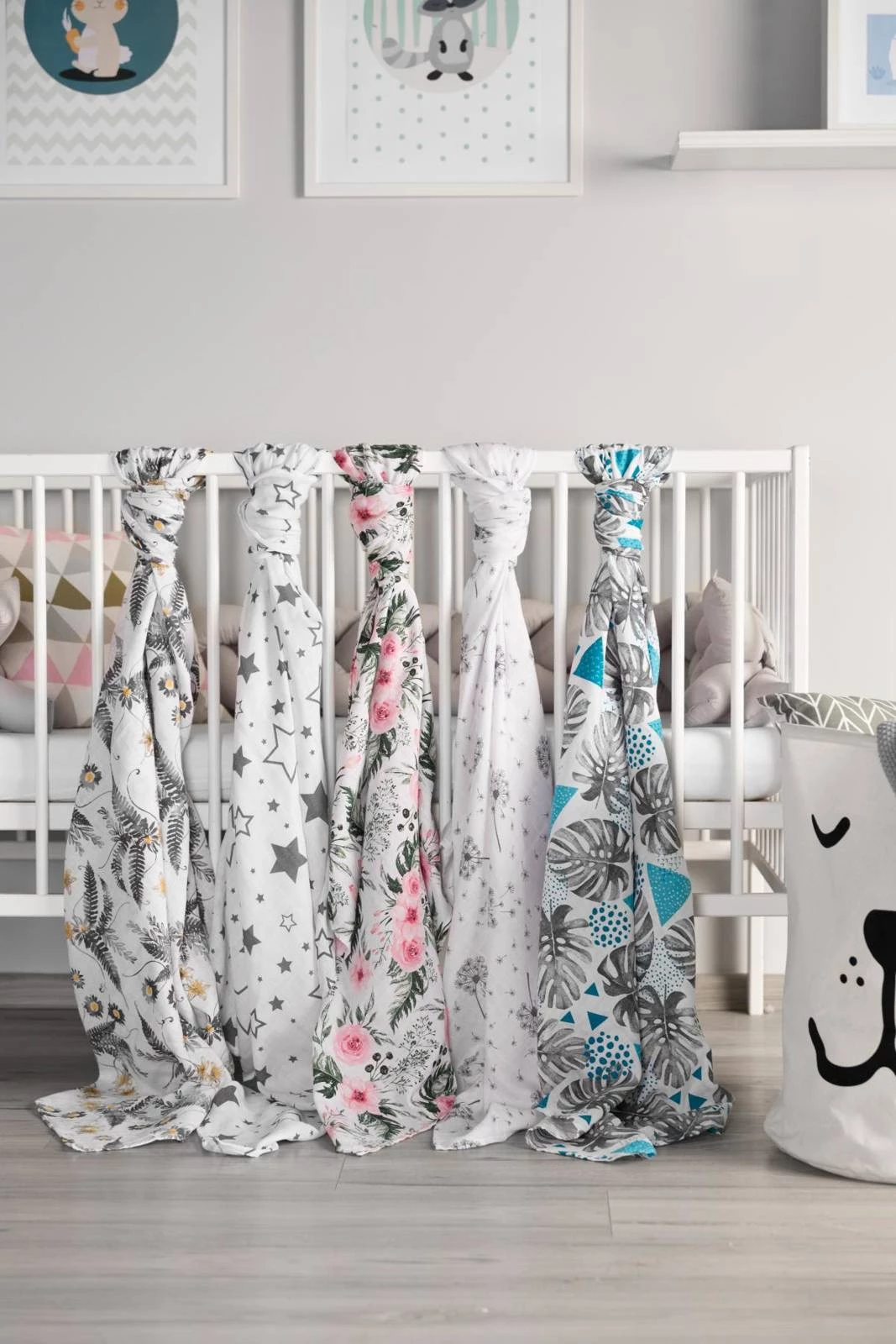 Sensillo Otulacz Muślinowy - Paprotki