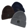Czapka zimowa męska szara 100% wełniana merino Iron