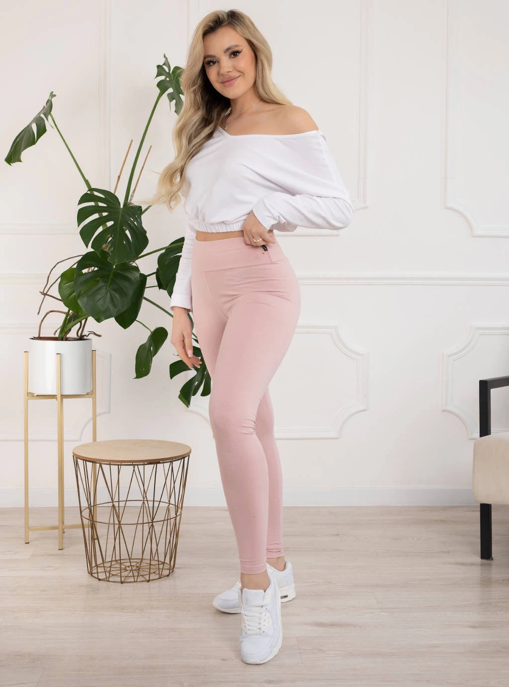 Legginsy Madison - Pudrowe