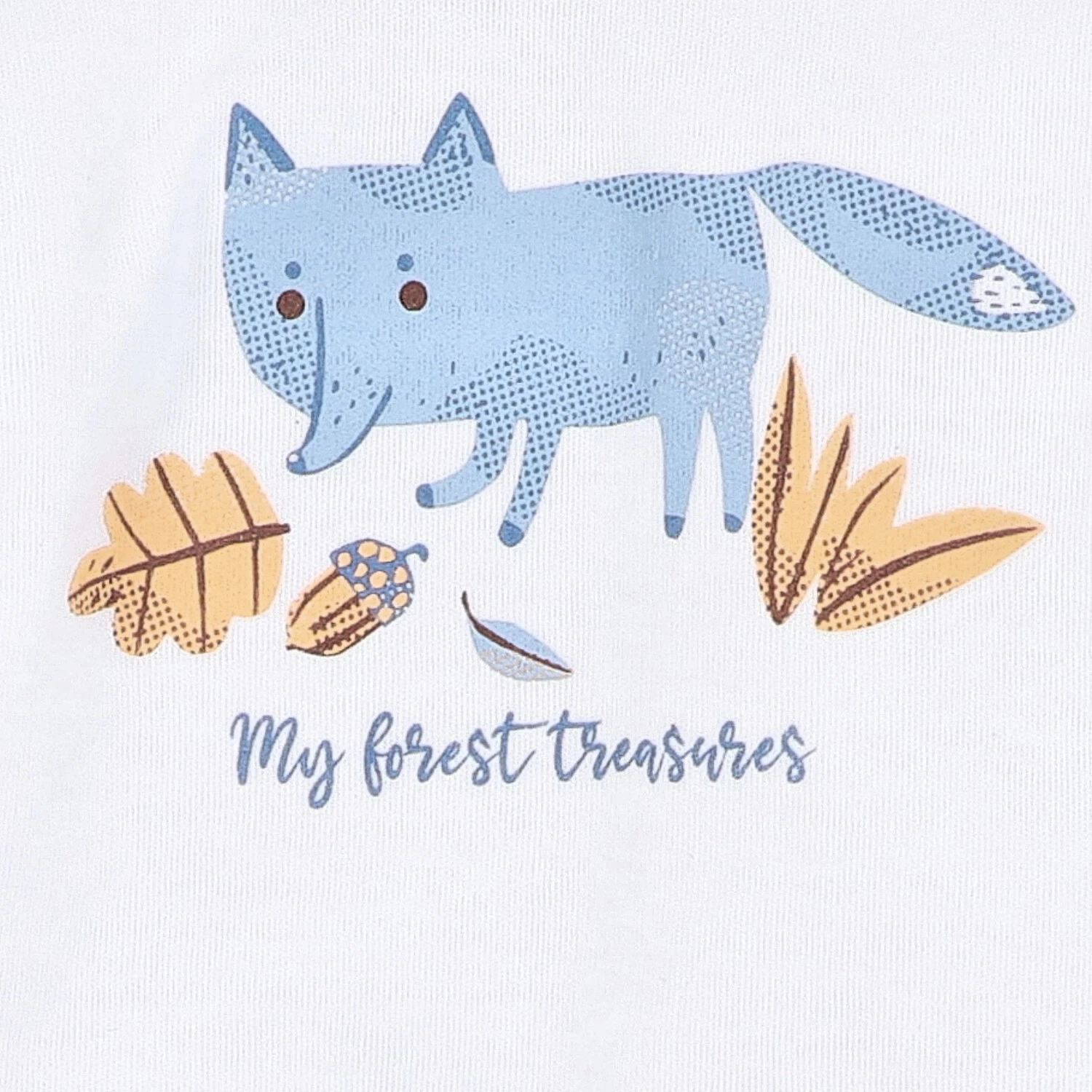 Bluzka niemowlęca Skarby jesieni z bawełny organicznej - my forest