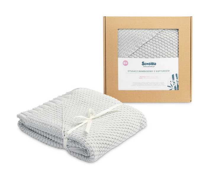 Sensillo Otulacz Z Kapturkiem - szary