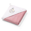 Babyono Okrycie Kąpielowe Frotte 85x85 Różowo-Białe