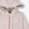 Bluza dresowa Pink flowers z bawełny organicznej dla dziewczynki