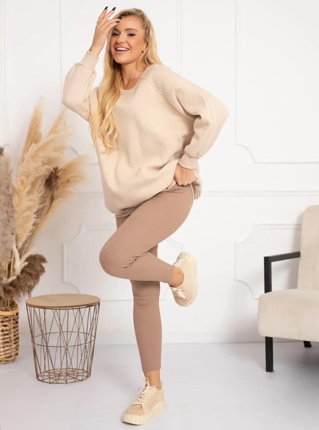 Bluza ocieplana Lim - Beige