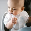 Babyono Elastyczna Silikonowa Łyżeczka - Niebieska