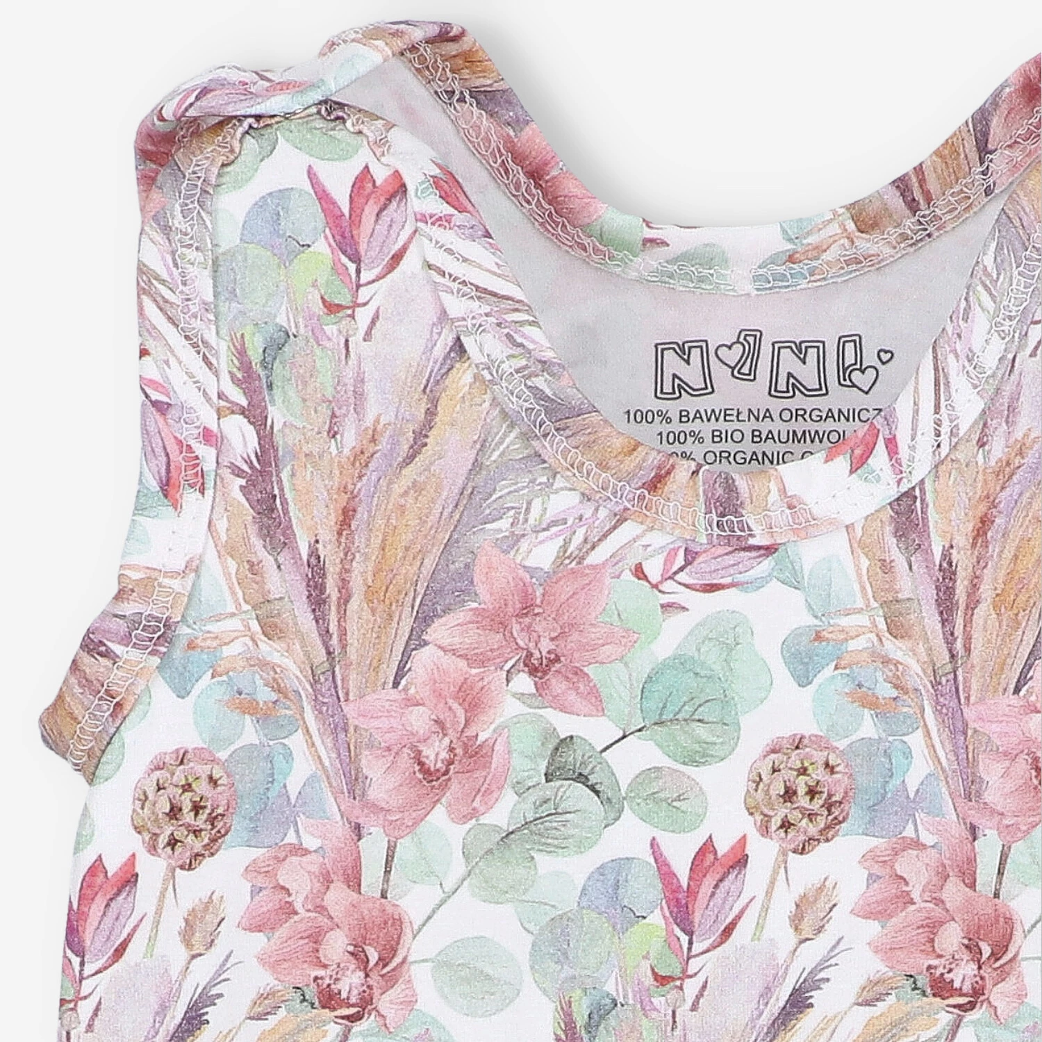 Śpiochy Niemowlęce Magic Flowers Z Bawełny Organicznej  Print Kwiaty
