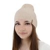 Czapka damska wiosenna, jesienna, z bawełną, beżowa, Mirona