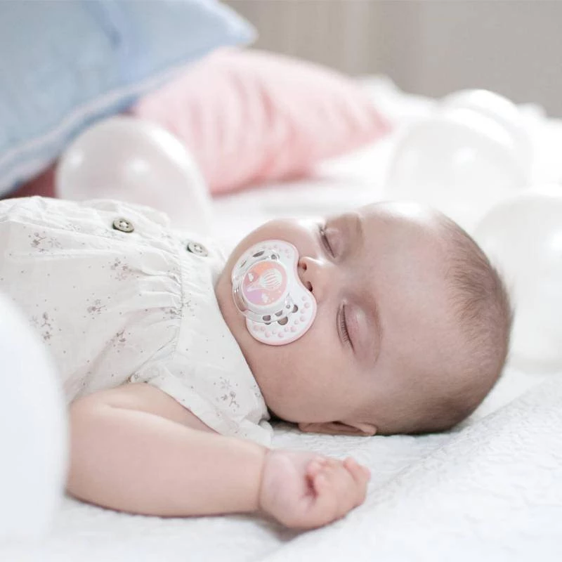 Smoczek Lovi + łańcuszek Folky 6-18m