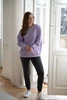 Bluza ciążowa i do karmienia oversize Milk It Easy! liliowa