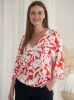 Bluzka ciążowa do karmienia Mamafullness w kwiaty