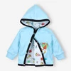 Turkusowa bluza niemowlęca Summer Robots  z bawełny organicznej dla chłopca