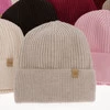Czapka zimowa damska, różowa, 100% wełniana merino Isla