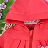 Bluza dresowa Łąka z bawełny organicznej dla dziewczynki czerwona