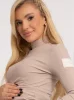 Bluzka prążek Golfi - nude