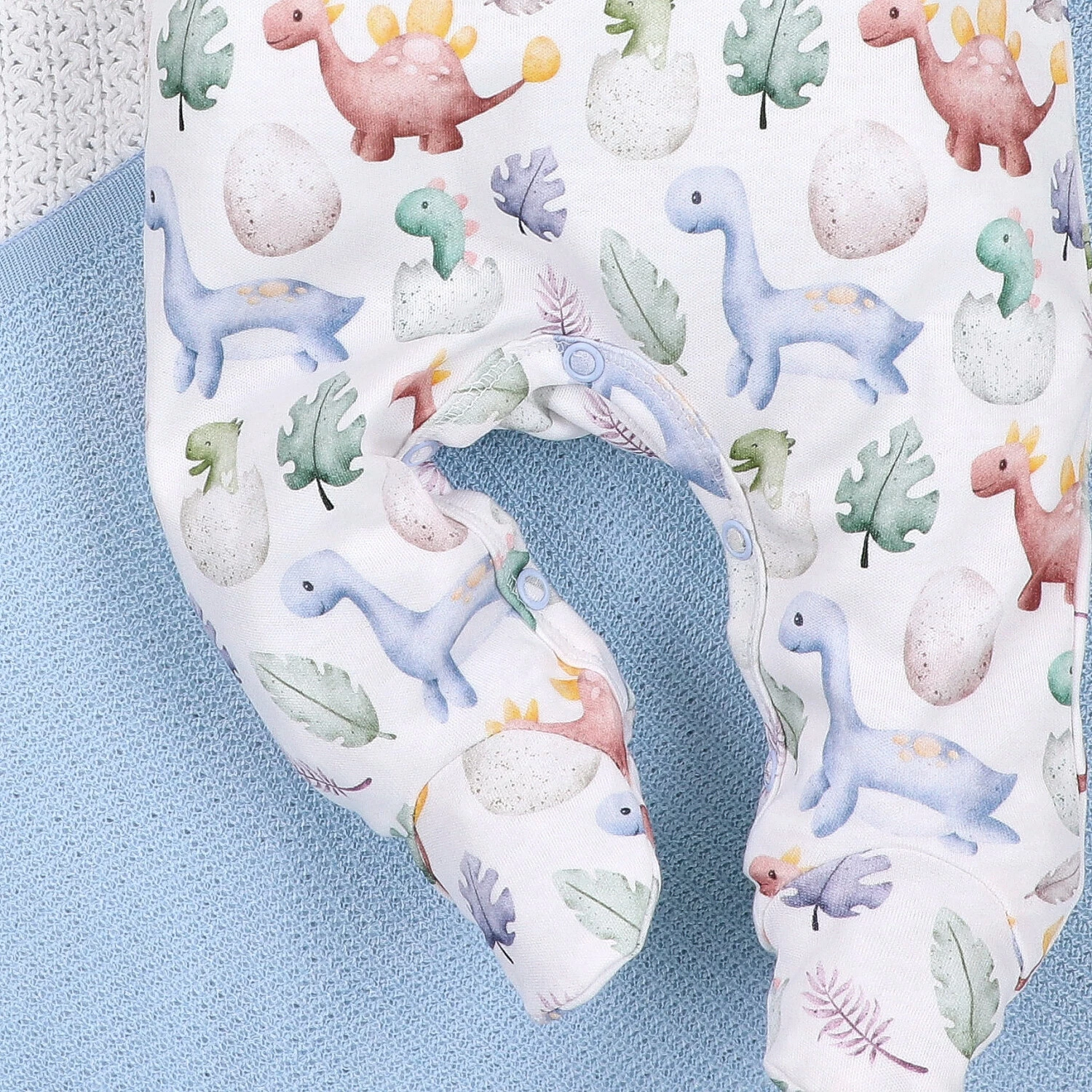 Śpiochy niemowlęce DINO EXPLORER z bawełny organicznej
