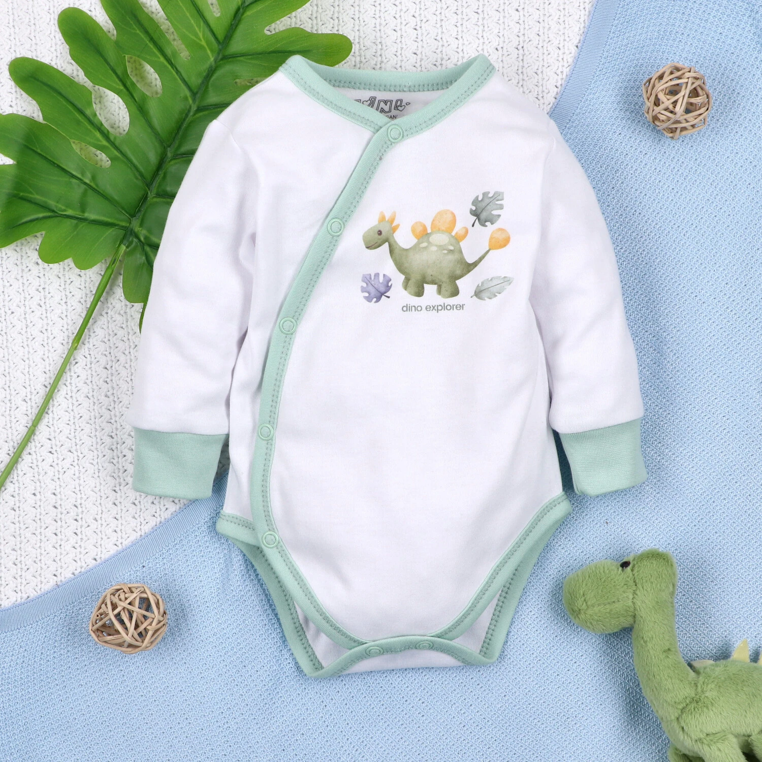 Body kopertowe DINO EXPLORER z bawełny organicznej