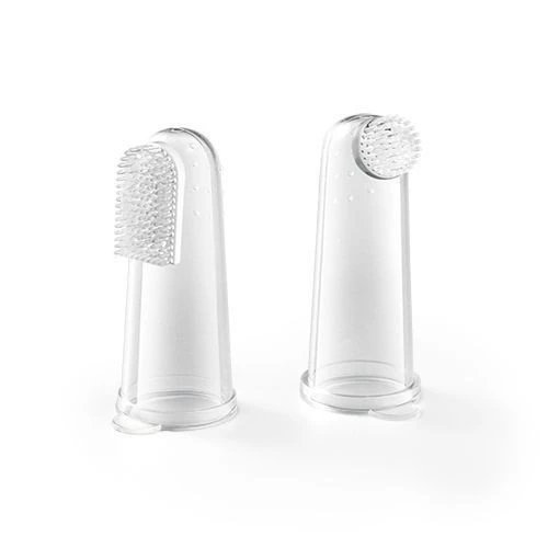 Babyono Szczoteczka Na Palec Do Zębów Etui - transparentny