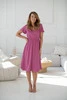 Sukienka ciążowa i do karmienia Lovely Dress Midi krótki rękaw indyjski róż