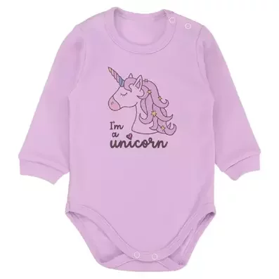 Body Niemowlęce Fioletowe - Jednorożec