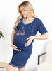 Koszula ciążowa Granatowe Baletki