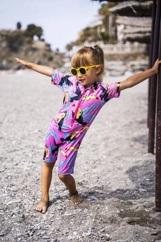 Kombinezon kąpielowy Różowy Tukan UPF50+