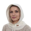 Kominiarka zimowa damska, kremowa, z wełną merino, Elizabeth