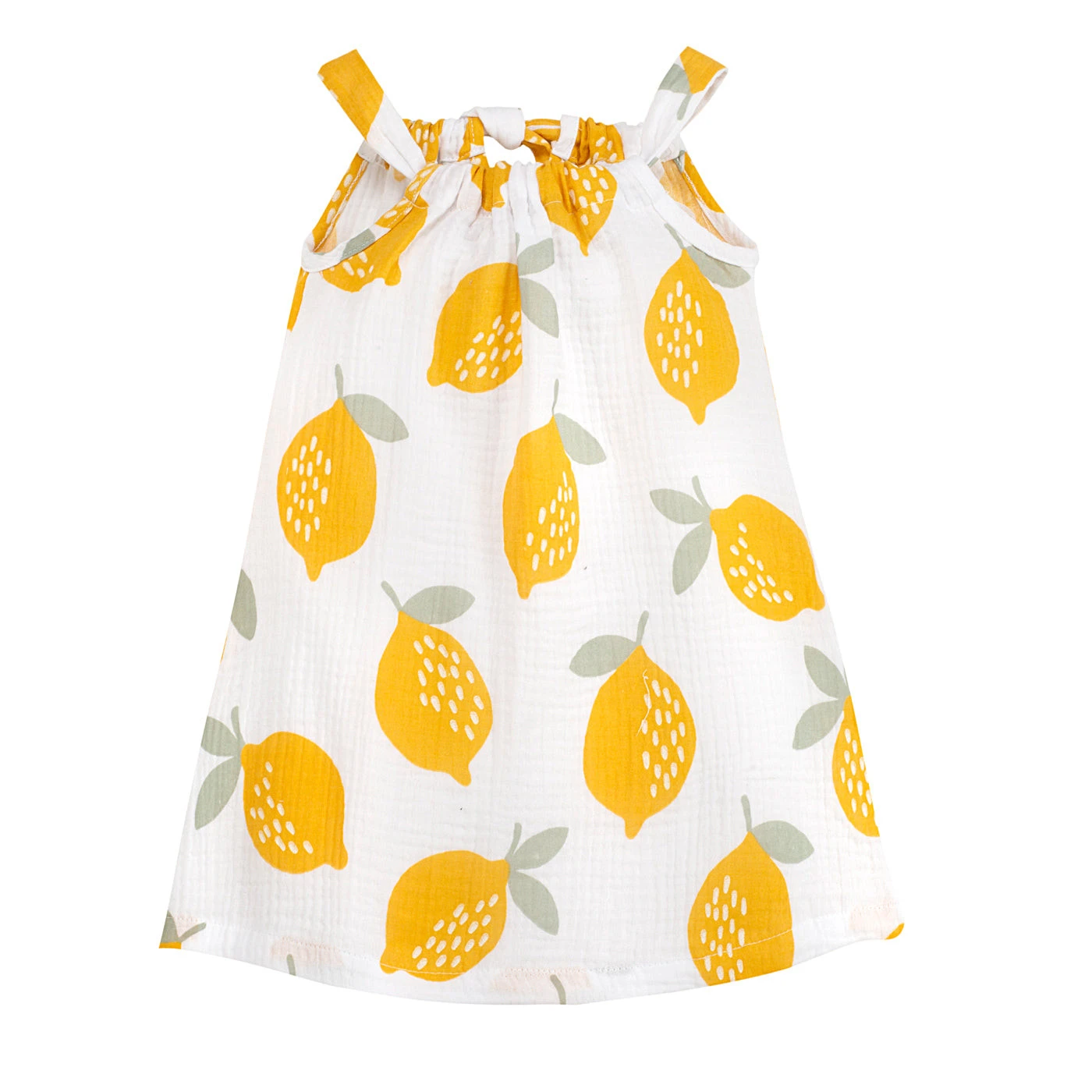 Sukienka Ram muslin LEMONS écru,cytryny