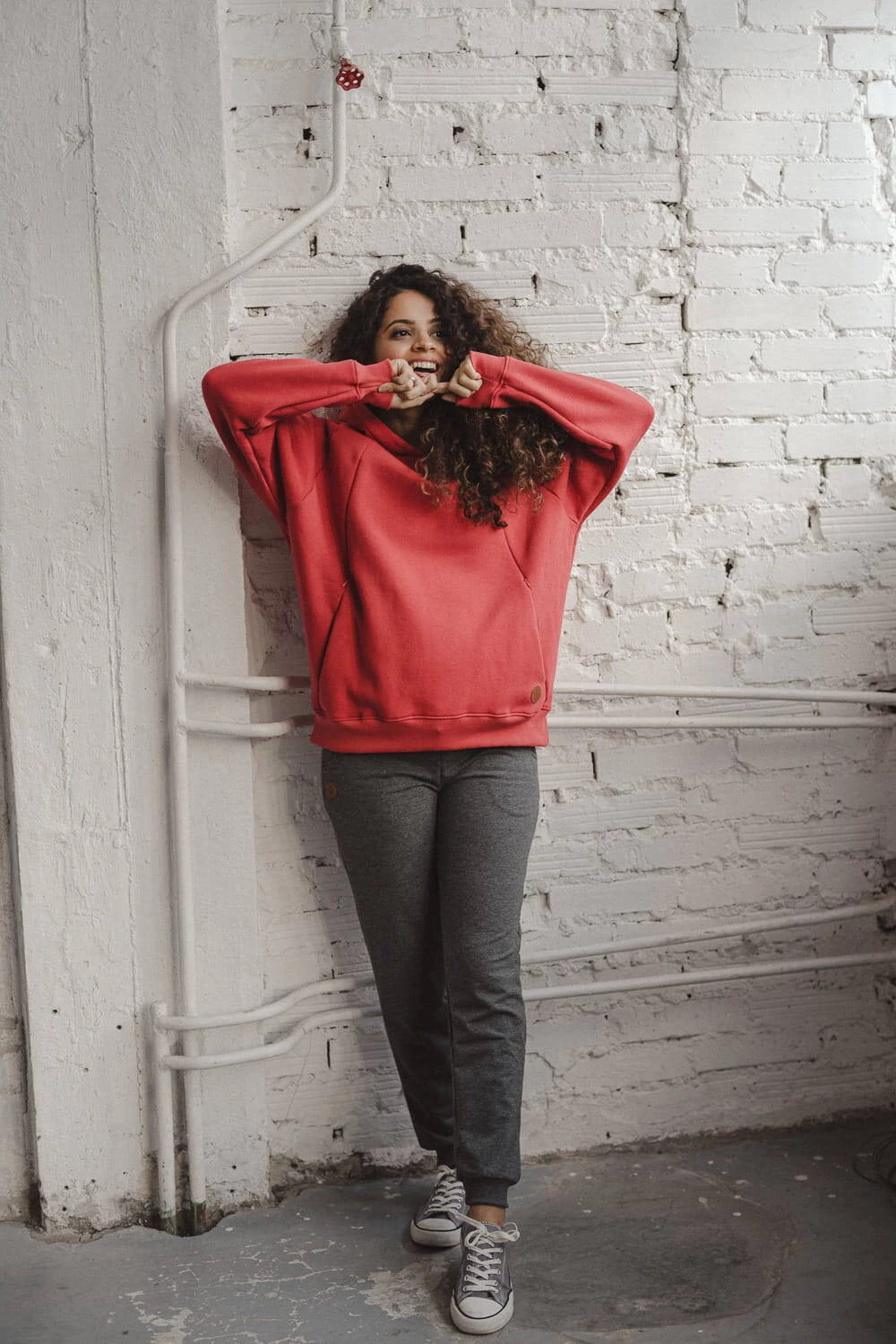 Bluza ciążowa i do karmienia Motherhood oversize żurawinowa