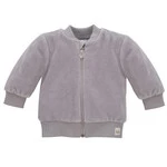 Bluza Rozpinana Welur Hello Szary