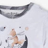 Body niemowlęce Space tour z bawełny organicznej - białe