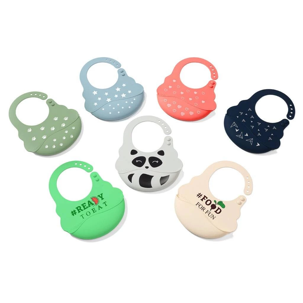 Babyono Śliniak Z Regulowanym Zapięciem - Łapki