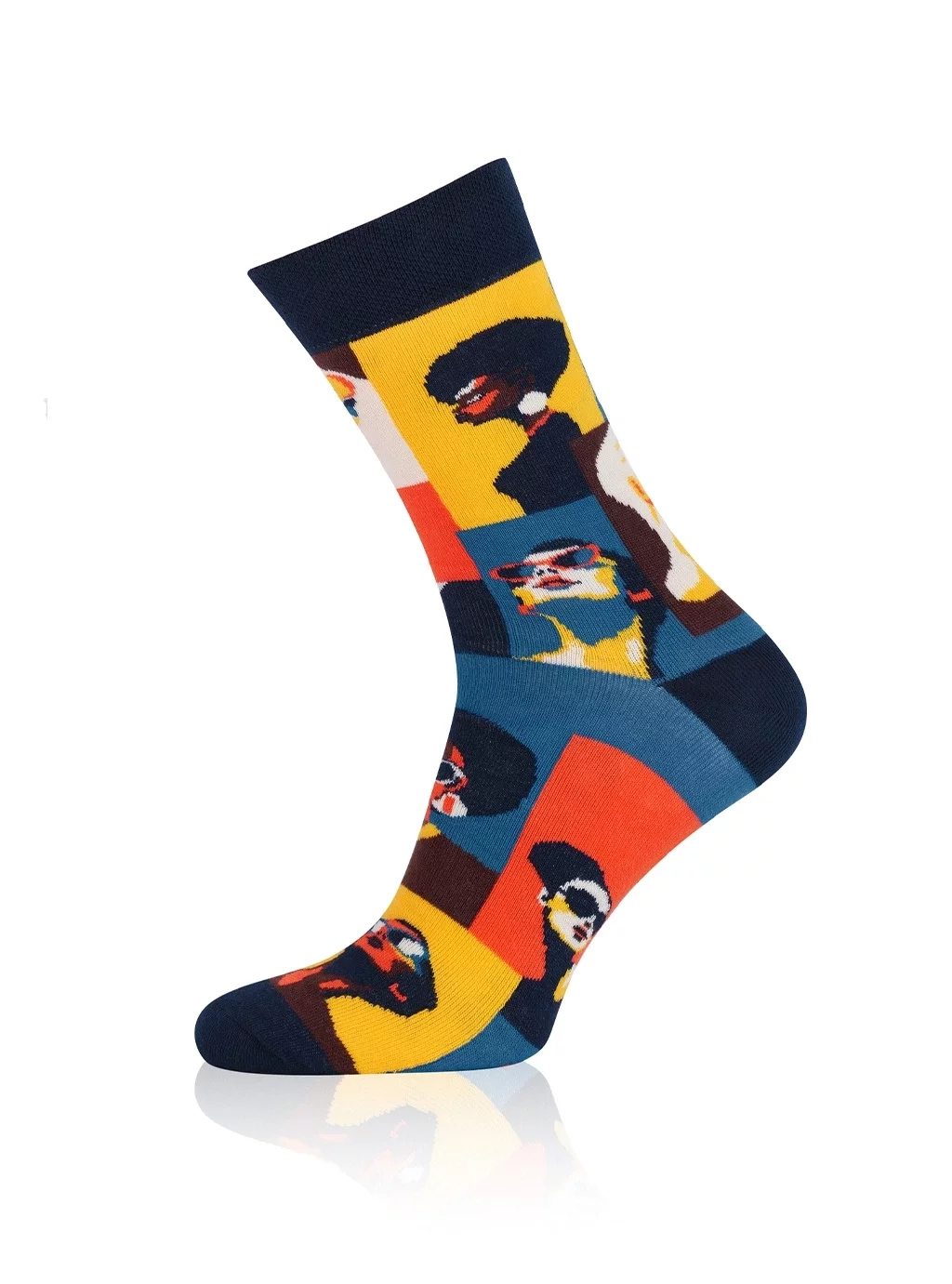 Skarpetki długie S171D DONNA granatowy/kolory