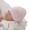 Czapka bawełniana jesienna, wiosenna dla dziewczynki, różowa Nestie